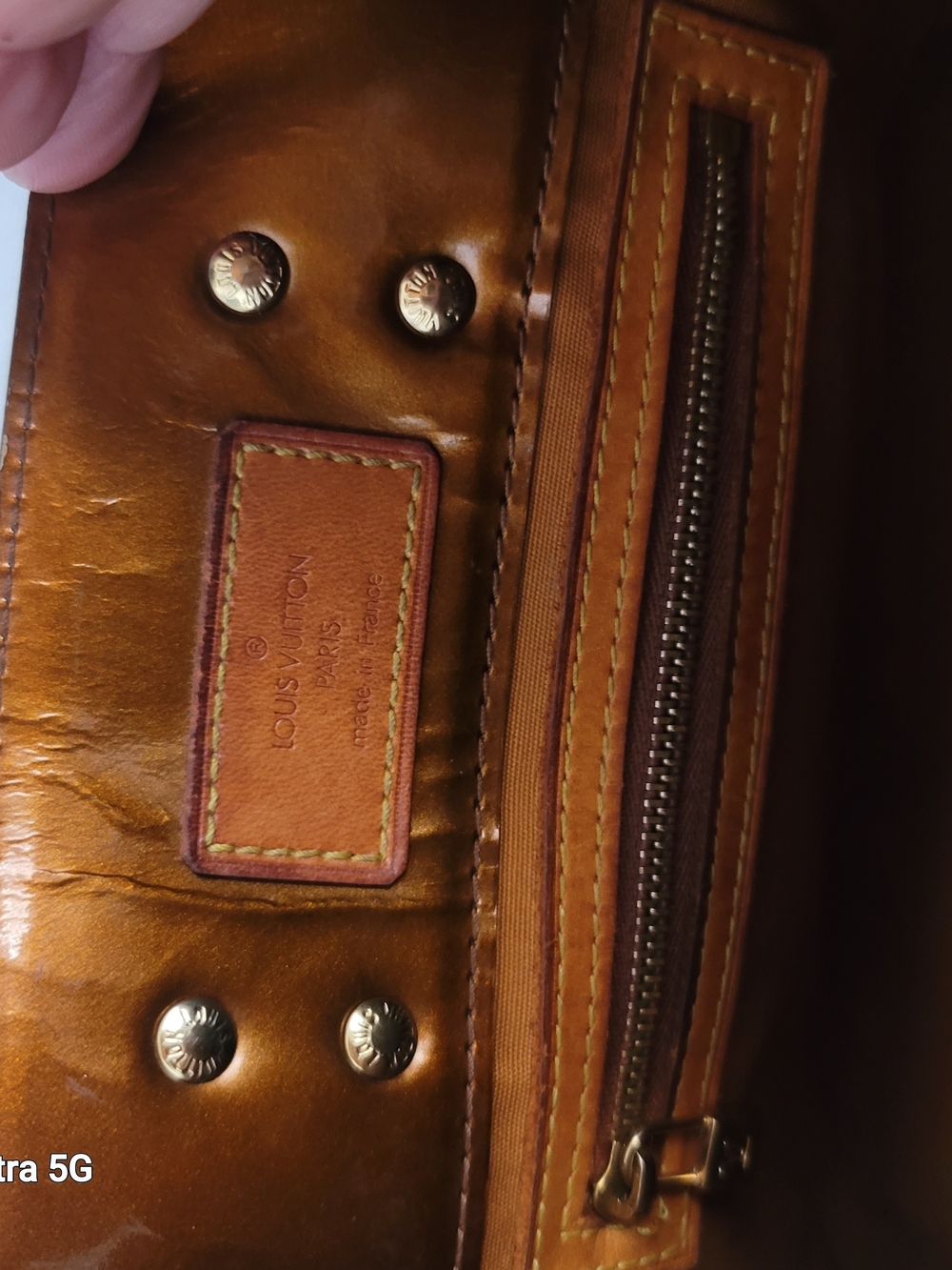 Louis Vuitton Vernis Brown Monogram Alma-Style Tote - Picture 9 of 15